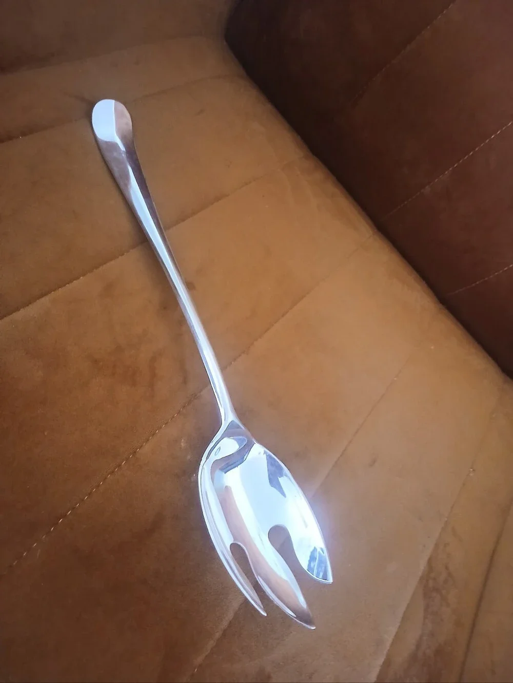 Silver Plated Serving Spoon and Fork Set